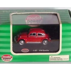 Trains*Model Power 19172 HO Mini Red Volkswagen Beetle - Model Train Junction: Quality Parts and Art Supplies