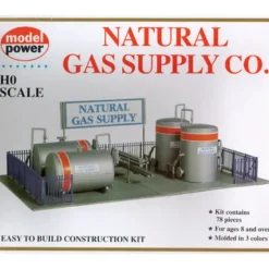 Trains*Model Power 417 HO Natural Gas Supply Co. Building Kit - Model Train Junction: Quality Parts and Art Supplies