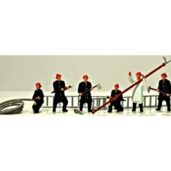 Trains*Model Power 5738 HO New Firemen Figures (Set of 6) - Model Train Junction: Quality Parts and Art Supplies