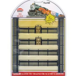Trains*Model Power 548 HO Plastic 50" Iron Fences - Model Train Junction: Quality Parts and Art Supplies