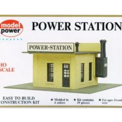 Trains*Model Power 443 HO Power Station Building Kit - Model Train Junction: Quality Parts and Art Supplies