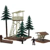 Trains*Model Power 644 HO Ranger Fire Station Built Up - Model Train Junction: Quality Parts and Art Supplies