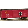 Trains*Model Power 2171 HO Scale ATSF Santa Fe 40' Metal Box Car - Model Train Junction: Quality Parts and Art Supplies