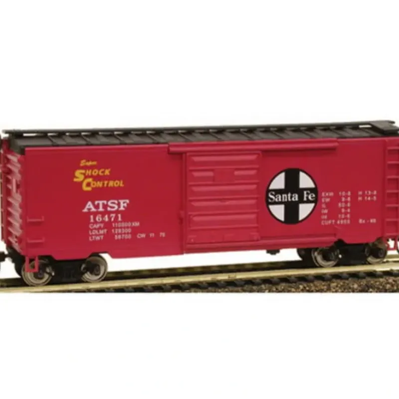 Trains*Model Power 2171 HO Scale ATSF Santa Fe 40' Metal Box Car - Model Train Junction: Quality Parts and Art Supplies
