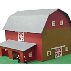 Trains*Model Power 592 HO Scale Barn & Chicken Coop Lighted Built Up Building - Model Train Junction: Quality Parts and Art Supplies
