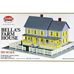 Trains*Model Power 490 HO Scale Bella's Farm House Building Kit - Model Train Junction: Quality Parts and Art Supplies