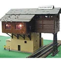 Trains*Model Power 673 HO Scale Blue Coal Depot - Model Train Junction: Quality Parts and Art Supplies