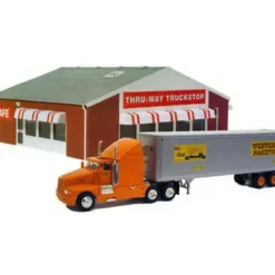 Trains*Model Power 767 HO Scale Built-up Thru-Way Truck Stop - Model Train Junction: Quality Parts and Art Supplies