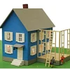 Trains*Model Power 585 HO Scale Built-up Mr Rogers House Lighted W/2 Figures - Model Train Junction: Quality Parts and Art Supplies