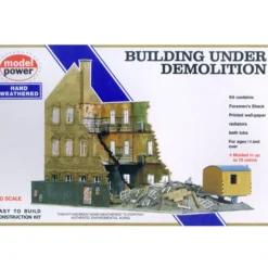 Trains*Model Power 469 HO Scale Building Under Demolition Building Kit - Model Train Junction: Quality Parts and Art Supplies