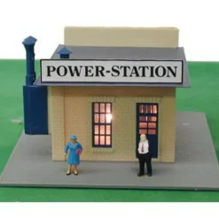 Trains*Model Power 580 HO Scale Built-up Power Station - Model Train Junction: Quality Parts and Art Supplies