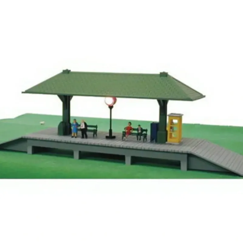 Trains*Model Power 583 HO Scale Built-up Station Platform - Model Train Junction: Quality Parts and Art Supplies
