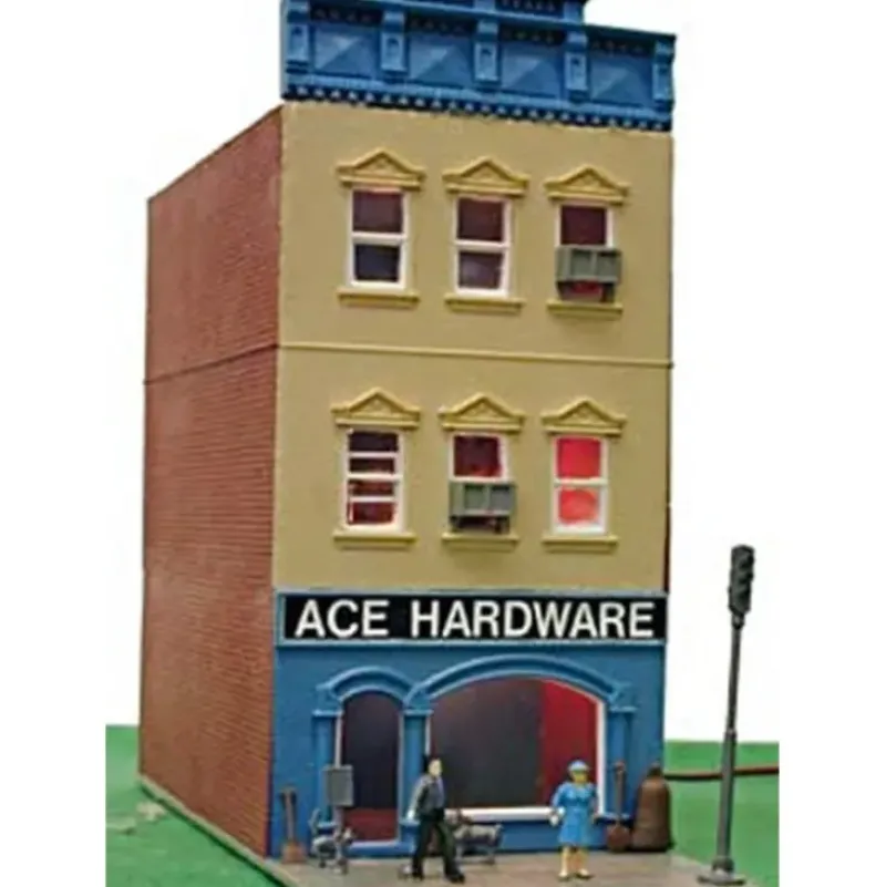 Trains*Model Power 577 HO Scale Built-up Ace Hardware - Model Train Junction: Quality Parts and Art Supplies