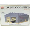 Trains*Model Power 611 HO Scale Dual Loco Shed Kit - Model Train Junction: Quality Parts and Art Supplies