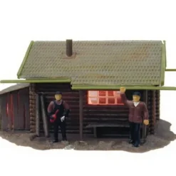 Trains*Model Power 645 HO Scale Fisherman's Cabin-Lighted - Model Train Junction: Quality Parts and Art Supplies