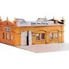 Trains*Model Power 477 HO Scale Globe News Building Kit - Model Train Junction: Quality Parts and Art Supplies