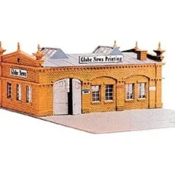 Trains*Model Power 477 HO Scale Globe News Building Kit - Model Train Junction: Quality Parts and Art Supplies