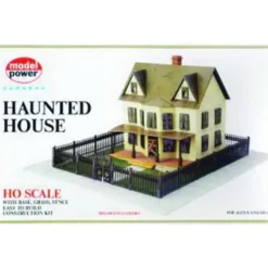 Trains*Model Power 486 HO Scale Haunted House Building Kit - Model Train Junction: Quality Parts and Art Supplies
