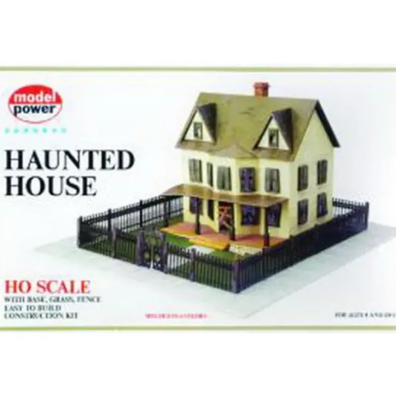 Trains*Model Power 486 HO Scale Haunted House Building Kit - Model Train Junction: Quality Parts and Art Supplies