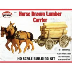 Trains*Model Power 624 HO Scale Horse Drawn Lumber Carrier Kit - Model Train Junction: Quality Parts and Art Supplies