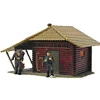Trains*Model Power 640 HO Scale Hunter's Log Cabin-Lighted - Model Train Junction: Quality Parts and Art Supplies