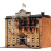 Trains*Model Power 470 HO Scale IRS on Fire Building Kit - Model Train Junction: Quality Parts and Art Supplies