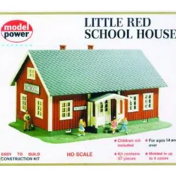 Trains*Model Power 604 HO Scale Little Red School House - Model Train Junction: Quality Parts and Art Supplies