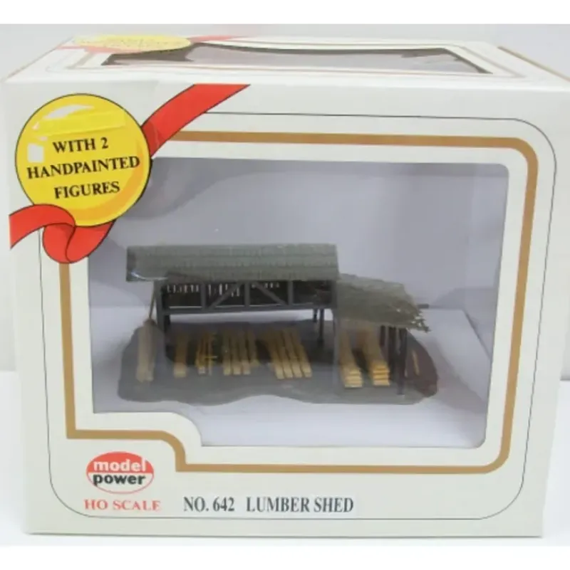 Trains*Model Power 642 HO Scale Lumber Shed Building - Model Train Junction: Quality Parts and Art Supplies