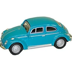 Trains*Model Power 19171 HO Scale Minis Mint Green Volkswagen Beetle - Model Train Junction: Quality Parts and Art Supplies