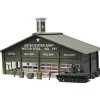 Trains*Model Power 667 HO Scale Motor Pool Building Kit - Model Train Junction: Quality Parts and Art Supplies