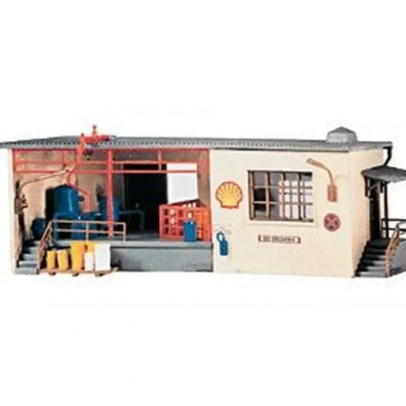 Trains*Model Power 310 HO Scale Oil Facility Office Building Kit - Model Train Junction: Quality Parts and Art Supplies