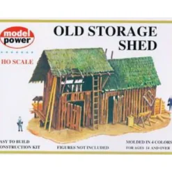 Trains*Model Power 435 HO Scale Old Storage Shed Building Kit - Model Train Junction: Quality Parts and Art Supplies