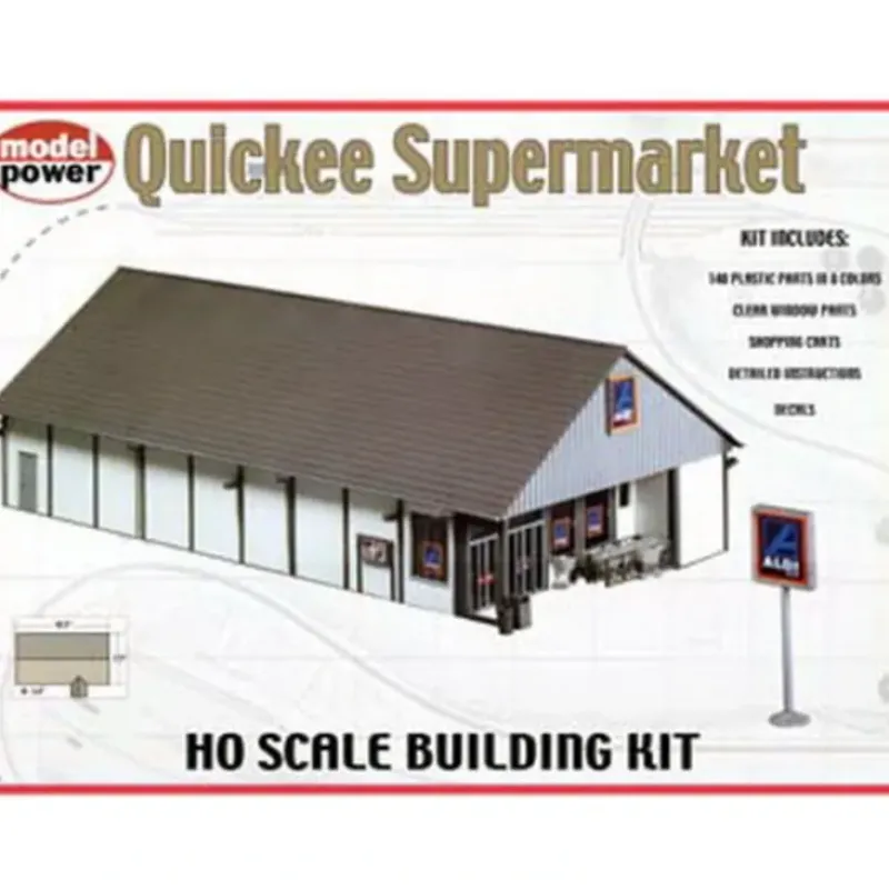 Trains*Model Power 621 HO Scale Quickee Supermarket Kit - Model Train Junction: Quality Parts and Art Supplies