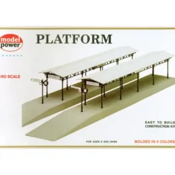 Trains*Model Power 478 HO Scale Station Platform Kit (Pack of 2) - Model Train Junction: Quality Parts and Art Supplies