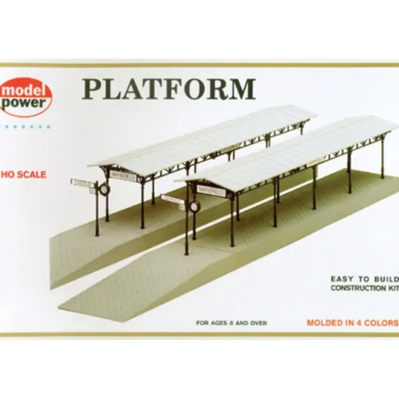 Trains*Model Power 478 HO Scale Station Platform Kit (Pack of 2) - Model Train Junction: Quality Parts and Art Supplies