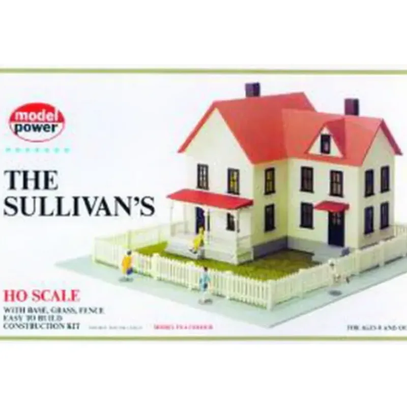 Trains*Model Power 488 HO Scale Sullivan House Building Kit - Model Train Junction: Quality Parts and Art Supplies