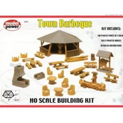 Trains*Model Power 623 HO Scale Town Barbeque Kit - Model Train Junction: Quality Parts and Art Supplies