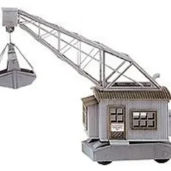 Trains*Model Power 303 HO Scale Unloading Crane Building Kit - Model Train Junction: Quality Parts and Art Supplies