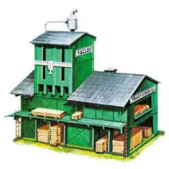 Trains*Model Power 407 HO Scale Valley Rural Lumber Mill Building Kit - Model Train Junction: Quality Parts and Art Supplies