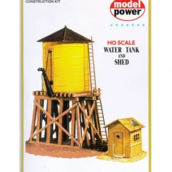 Trains*Model Power 428 HO Scale Water Tank & Shed Building Kit - Model Train Junction: Quality Parts and Art Supplies