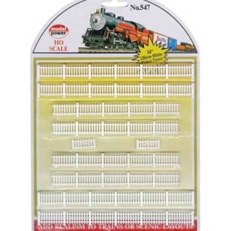 Trains*Model Power 547 HO Scale White Fences - Model Train Junction: Quality Parts and Art Supplies