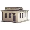 Trains*Model Power 444 HO Scale Whistle Stop Station Building Kit - Model Train Junction: Quality Parts and Art Supplies