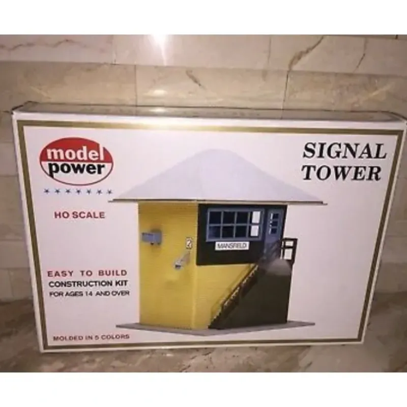 Trains*Model Power 481 HO Signal Tower Building Kit - Model Train Junction: Quality Parts and Art Supplies