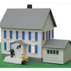 Trains*Model Power 584 HO Sinatra's House Lighted Built Up - Model Train Junction: Quality Parts and Art Supplies