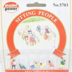 Trains*Model Power 5703 HO Sitting People Figures (Set of 6) - Model Train Junction: Quality Parts and Art Supplies