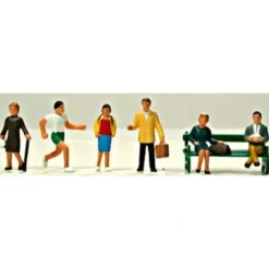 Trains*Model Power 5705 HO Townspeople Figures (Set of 6) - Model Train Junction: Quality Parts and Art Supplies