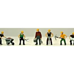 Trains*Model Power 5700 HO Track Laying Crew Figures (Set of 6) - Model Train Junction: Quality Parts and Art Supplies