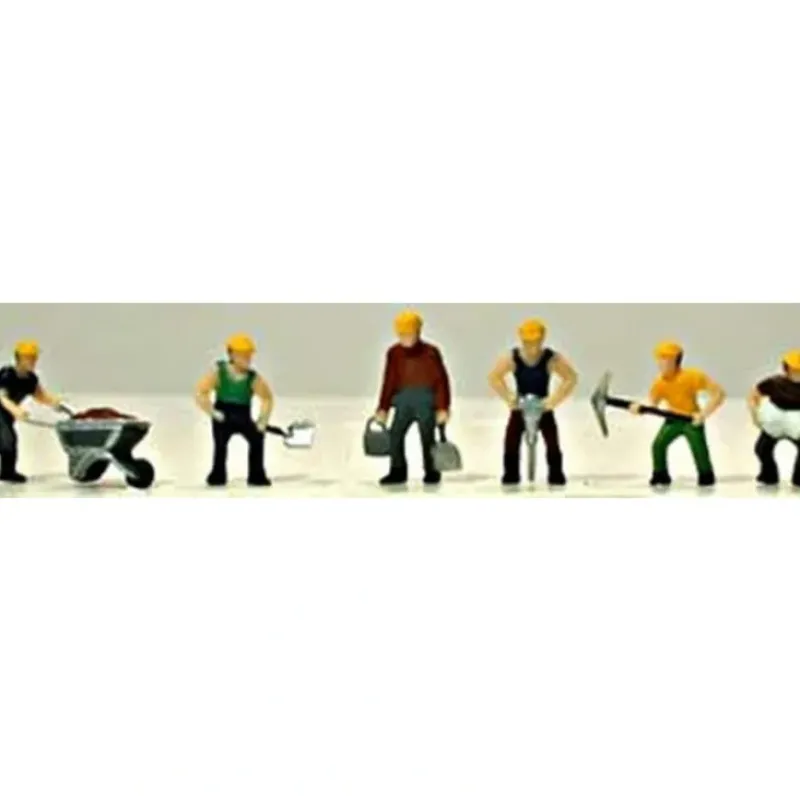 Trains*Model Power 5700 HO Track Laying Crew Figures (Set of 6) - Model Train Junction: Quality Parts and Art Supplies