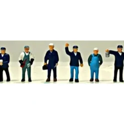 Trains*Model Power 5704 HO Train Crew Figures (Set of 6) - Model Train Junction: Quality Parts and Art Supplies