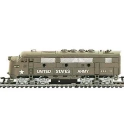 Trains*Model Power 96813 HO US Army F2A Dual Drive Lighted Diesel Locomotive - Model Train Junction: Quality Parts and Art Supplies